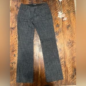 Express Columnist black tweed trouser. Straight leg. size 6R